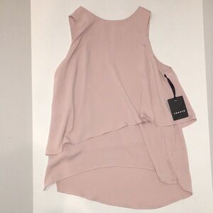 NWT Trouvé Layered Blush Sleeveless Blouse – Size M